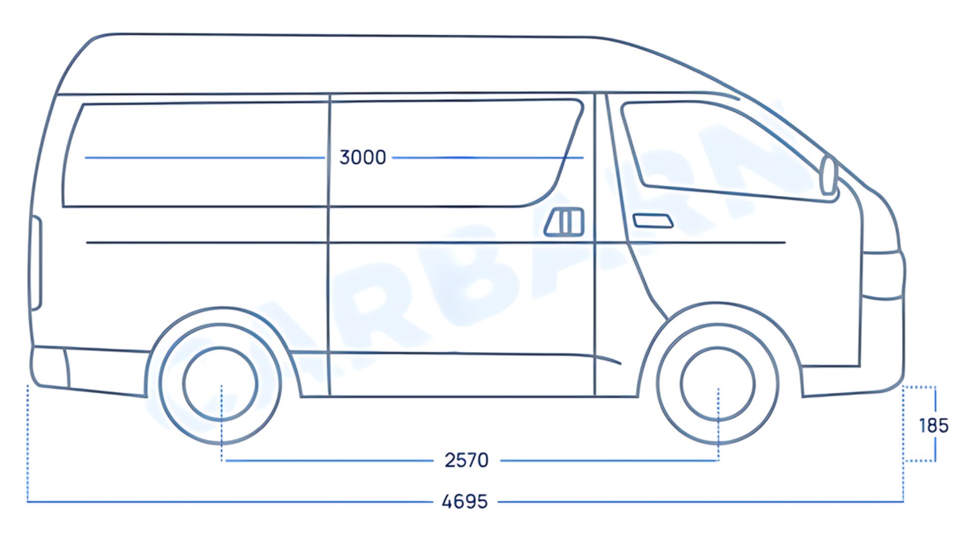 Toyota Hiace Dimensions