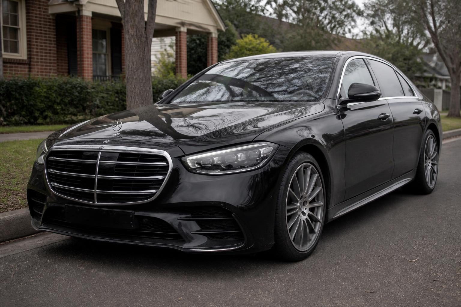 Mercedes-Benz S450 W222 facelifted 3.0L inline-six sedan with 48V EQ Boost — Japan-sourced 2017–2020 example