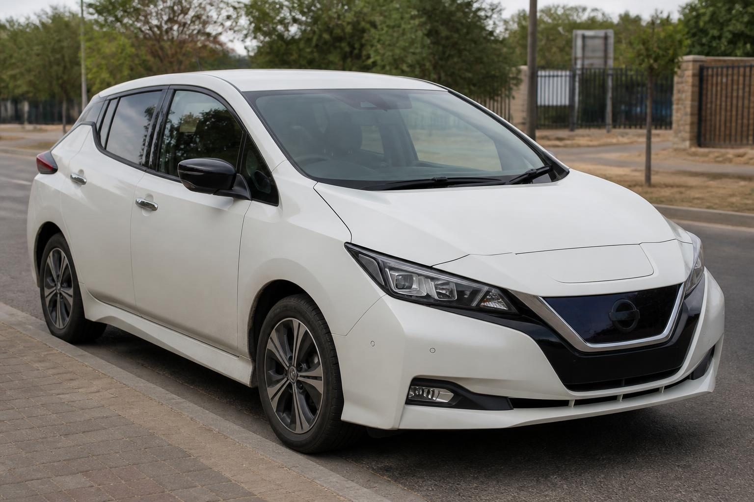 2020 Nissan Leaf photographed for a Botswana vehicle listing